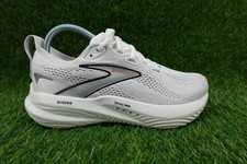 Brooks Glycerin 22 Shoes Womens Size 7 White Grey Black Running Athletic Sneaker