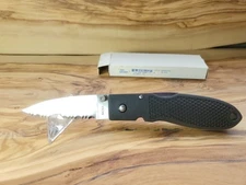 Spyderco MK 920SBK Moki W/ Black Zytel Handle & AUS-8 Serrated Folding Knife