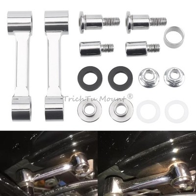 Chrome Front Fender Mounting Bracket For Harley Softail Springer FXSTS 1993-2006