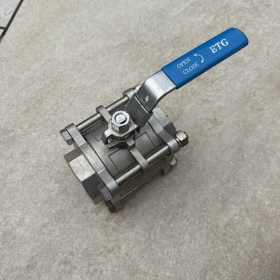 ETG 2'' Edelstahl 3 Stück Kugel-Isohahn DN50 PN69 WOG 1.4408 Vollbohrung