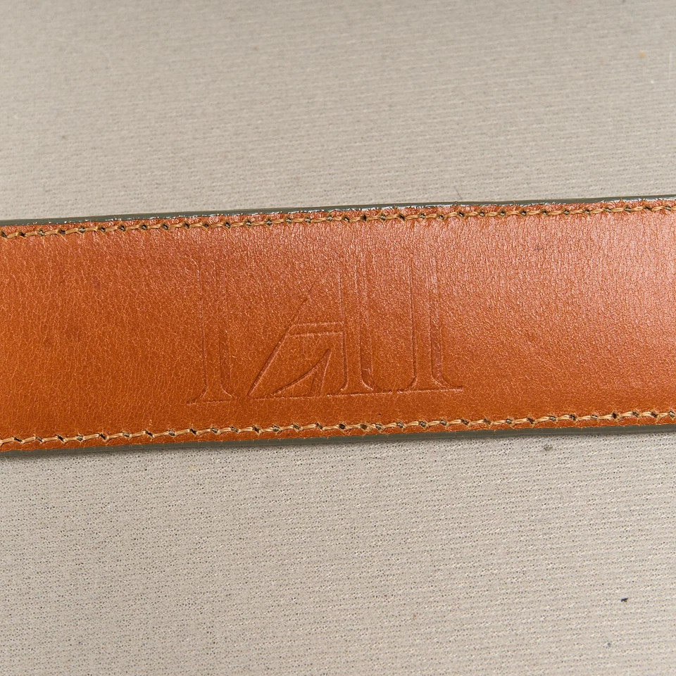 Зеленый страус текстурированный ремень женщин S / 29 ~ 1 «широкая серебряная пряжка - Изображение 4 из 4