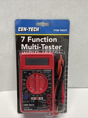 Cen-Tech 7 Function Digital Multimeter Electrical Test Meter 98025 NEW/SEALED