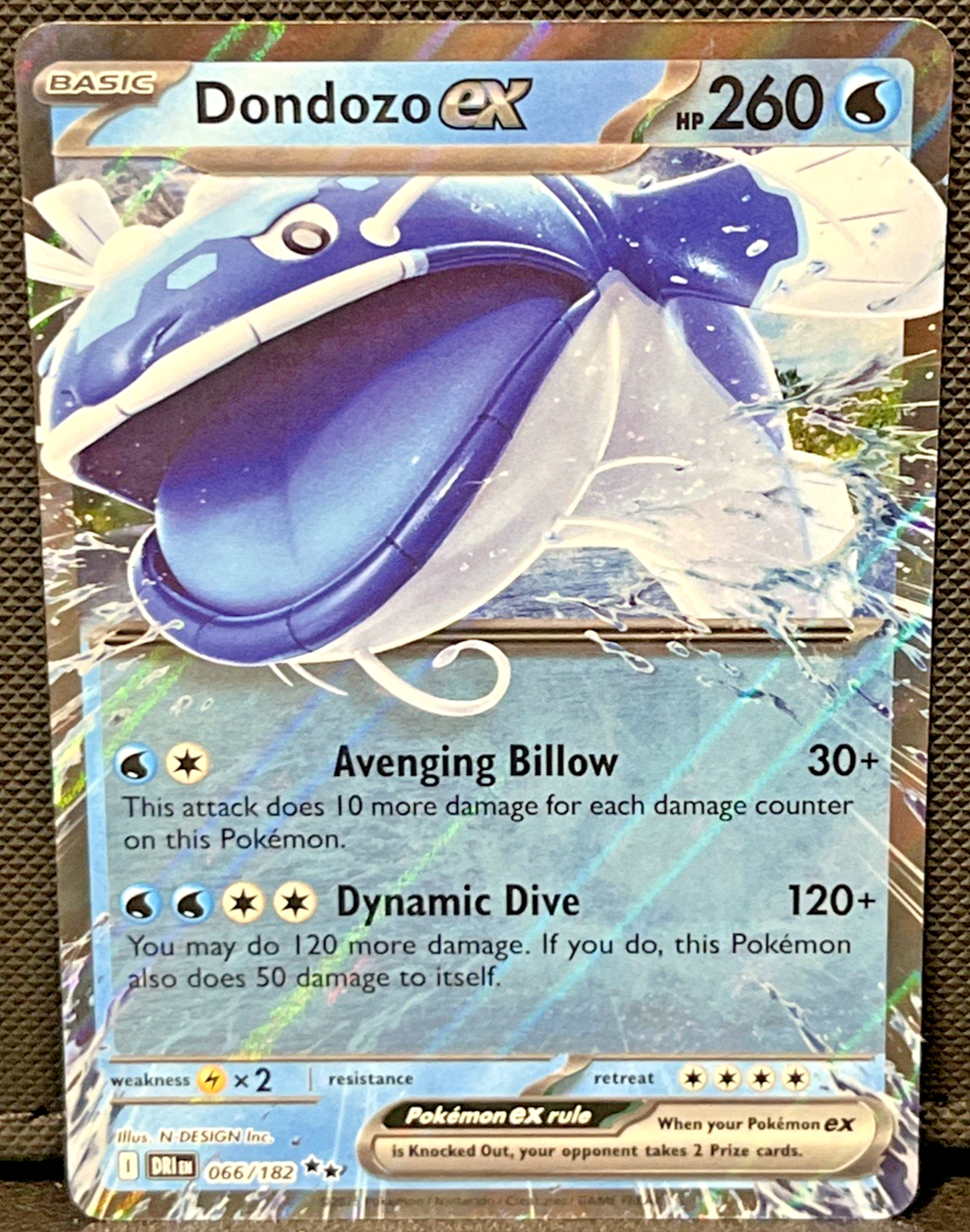 Dondozo EX 066/182 Double Rare Holo - SV10 - Destined Rivals - NM