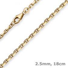 Armband Ankerkette Venezia 2,5mm Damenu Schmuck in 585 Gold Gelbgold 18cm