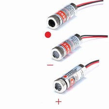 650nm 5mW Red Laser Diode Module - Adjustable Focus Glass Lens, 0.47 in, 3-5V