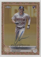 2022 Gilded Collection Etch Rose Gold Refractor 3/25 Chas McCormick Auto 06z2
