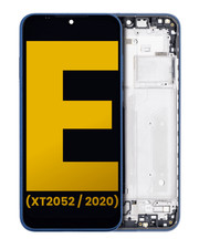 Original LCD Display Touchscreen Blue Frame for Motorola Moto E XT2052/2020 