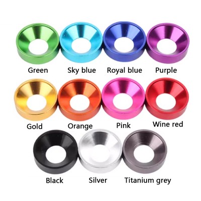 Aluminum M2/M2.5/M3/M4/M5/M6/M8 Anodized Countersunk Head Bolt Washers Gasket