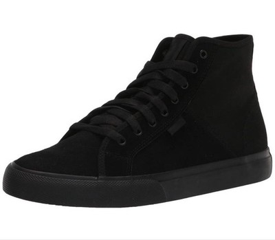 DC Shoes Men's Manual HI LE Skate Sneakers Black 9 US New Unused Box