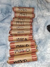 Wheat Penny 10 Roll Lot