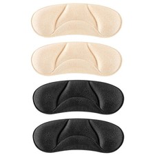 4 Pairs Universal Heel Cushions Heel Grip Liner for Loose Shoes Pains Relief