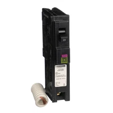 Square D by Schneider Electric Homeline 20 Amp Mini Circuit Breaker, 1 Pole, 120