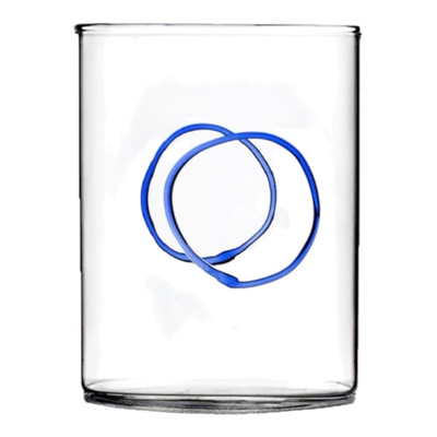 Ichendorf Milano DECO BLU Circle Handmade Forti E Di Loreto Glass NEW