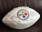 MIKE TOMLIN  BRETT KEISEL  # 93 ? Autographed Pittsburgh Steelers Logo Football