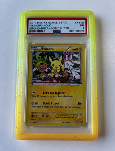 2016 Pokemon Pikachu XY95 XY Black Star Promo Holo English PSA 1 POP 29