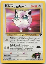 Erika's Jigglypuff 69/132 Common Gym Challenge Pokemon Unlimited LP
