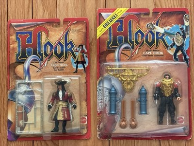 HOOK 1991 Mattel MOC Lot of 2 Captain Hook and Deluxe  Captain Hook sealed rare