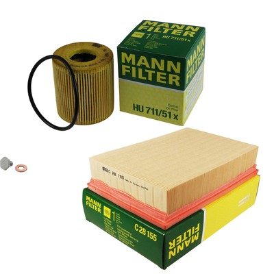 MANN-FILTER Inspektionspaket Filterset für Land Rover Freelander 2 2.2 TD4 4x4