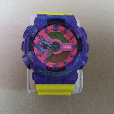 Casio G-Shock Digital Watch Purple/Yellow