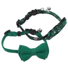 2pcs Cat Collars Adjustable: Cat Collar for Girls Pet with Removable Bell Bow