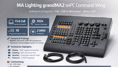 MA Lighting grandMA2 on PC Command wing | Profi Licht Controller Dj Equipment