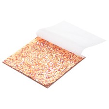 10 Sheet Gold Leaf Sheet, 5.5"x5.5" Booklet Paper,Bronze Baby's Breath
