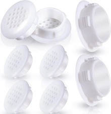 Queekay 16 Pcs Soffit Vents White 30 Mm/ 1.2 in Plastic Small Round Air Vents B