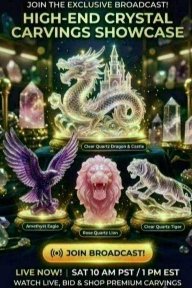Superb Handmade Crystal Carvings
