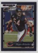 2021 Panini Clearly Donruss Retro 2001 Red 21/49 Brian Urlacher #01-2 HOF 1d8g