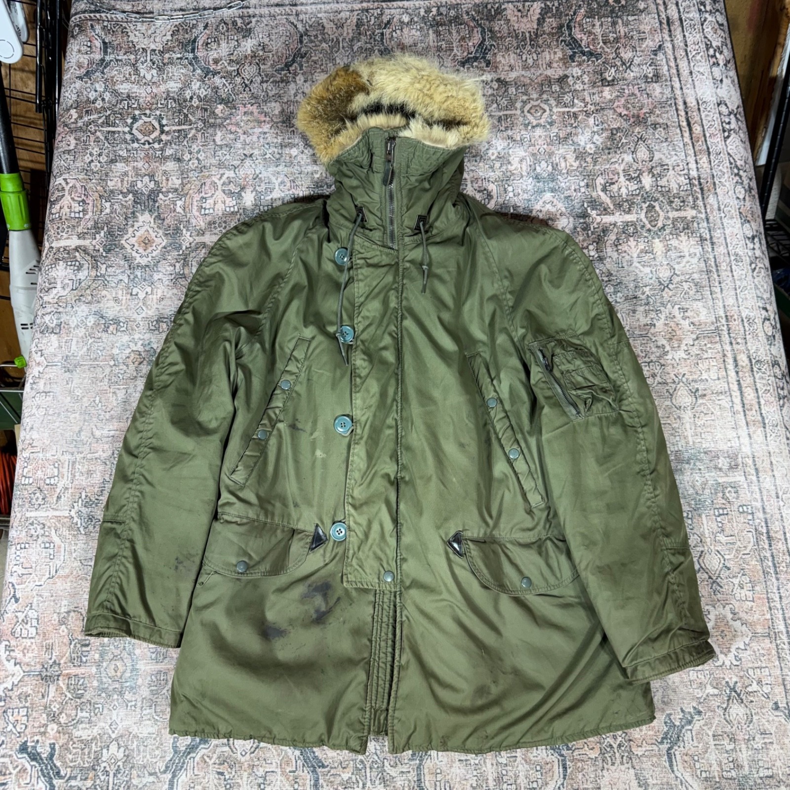 Vintage 1960s Extreme Cold Weather Parka Type N-3B Size Large MIL J6279H