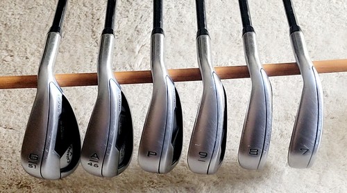 ⛳️ Callaway Rogue ST Max OS Irons (7i-8i-9i-Pw-A46-G51) w/ Tensei 65R Blue Shaft - Picture 4 of 12