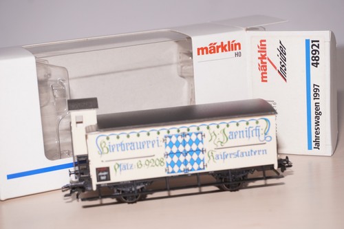 RF16] H0 Märklin Bierwagen 48921 aus 1997, Bierbrauerei Jaenisch OVP | Condition: Gebraucht