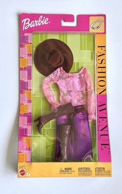 Barbie Fashion Avenue 2002 Denim & Boots Hat GenZ #25701 B3368 UnOpened! Rare