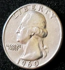 1960 (P) Washington Quarter 90% Silver #330066 Actual Pic