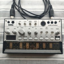 KORG volca bass analog synthesizer unit with MIDI cable used