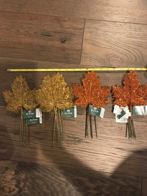 New Bloom Room Fall Floral Pick Leaves. 20 pieces