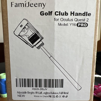 FAMIJEENY VR Golf Club Handle Accessories Compatible with Meta/Oculus Quest 2