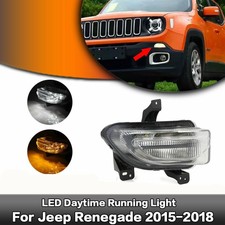 2x High Power 102SMD White LED Daytime Running Light For Jeep Renegade 2015-2017