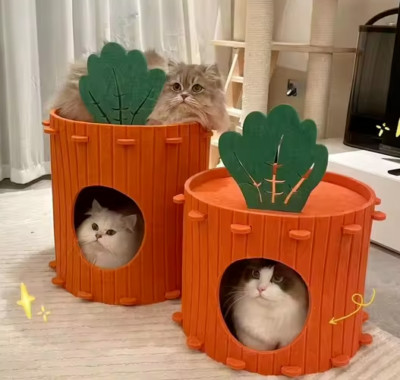Haustier Katze & Kätzchen Karottenbett Versteck zum Klettern Indoor