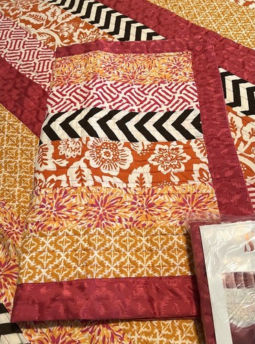 Seventeen Comforter Full Queen With Shams Size Multicolor Pink Brown Orange - Picture 9 of 12