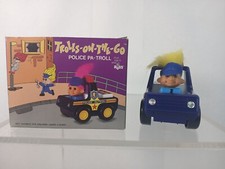 VTG TROLLS ON THE GO POLICE PA-TROLL POLICEMAN BY RUSS FRICTION POWERED WITH BOX