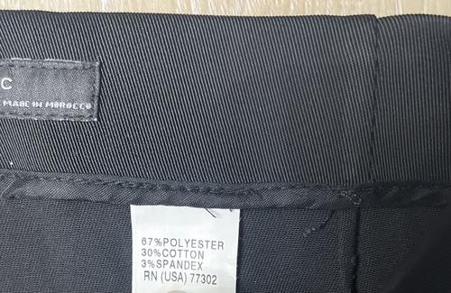 Zara Basic Damen Knöchelhose gerades Bein seitlicher Reißverschluss schwarz Größe Large NEU - Bild 6 von 7