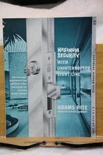 Adams Rite Manufacturing Co Glendale Ca Door Hardware Deadbolt Brochure 4p