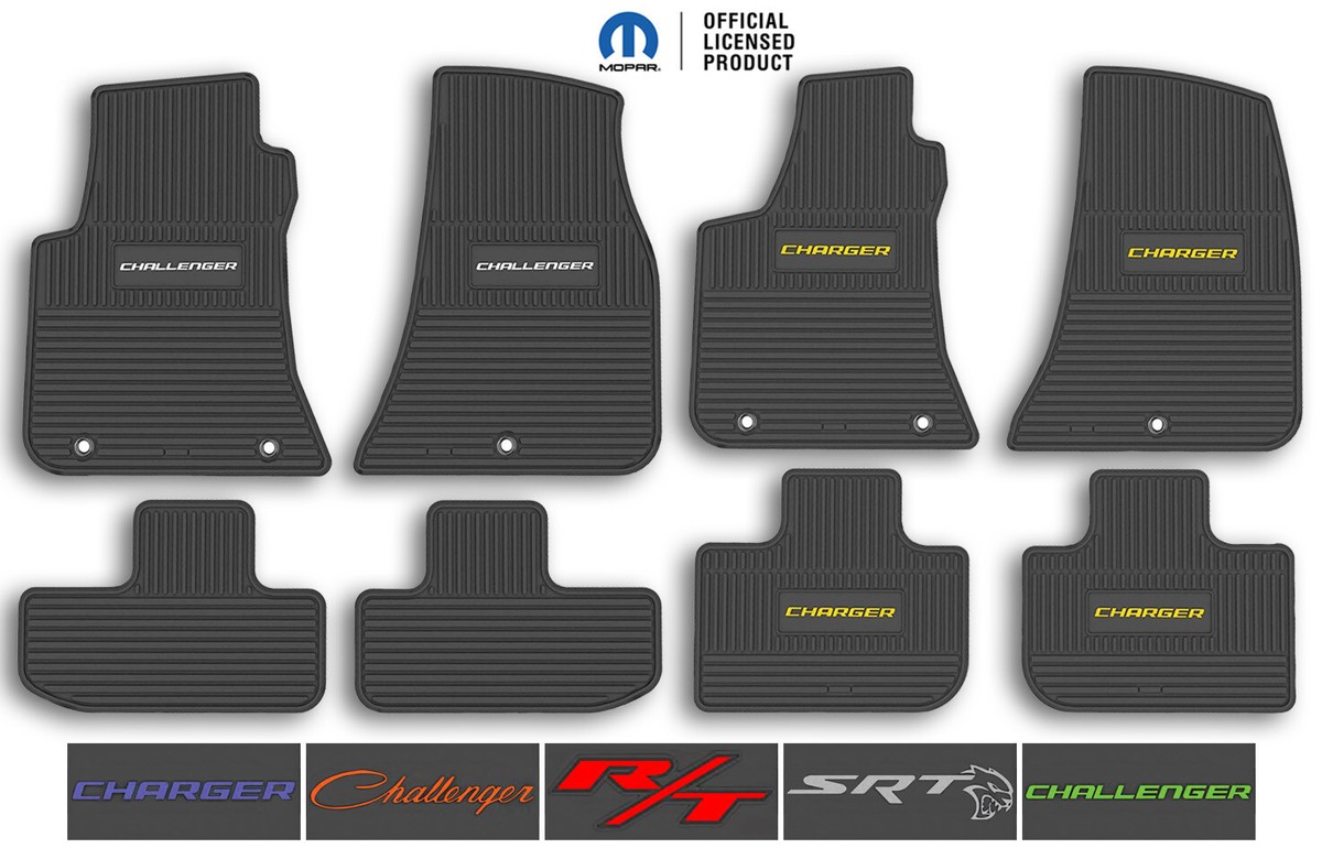 FlexTread Factory Fit Black Floor Mats for 11-23 Challenger