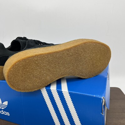 ADIDAS Men's Originals STAN SMITH CREPE Black Gum Sole