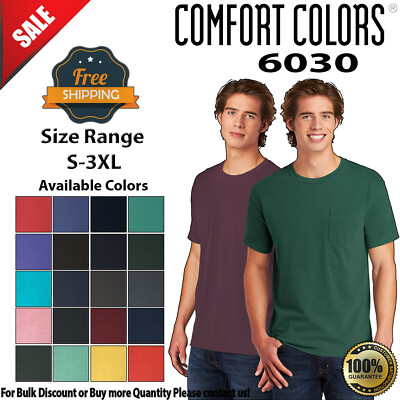 COMFORT COLORS 6030 Mens Short Sleeve Heavyweight Crew Neck T