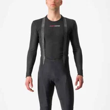 CASTELLI PROSECCO TECH LONG SLEEVE BASELAYER, MEN’S LARGE, BLACK, 4520529