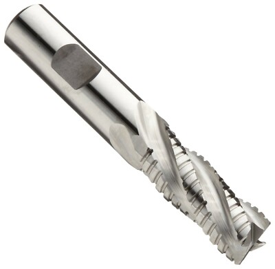 Niagara Cutter N41748 Cobalt Steel Square Nose End Mill, Weldon Shank, Uncoat...