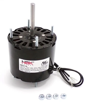 NBK DAYTON 3M547, 40132,US MOTORS 9632 1/20 HP 1500 RPM 115V CW Same Day Ship