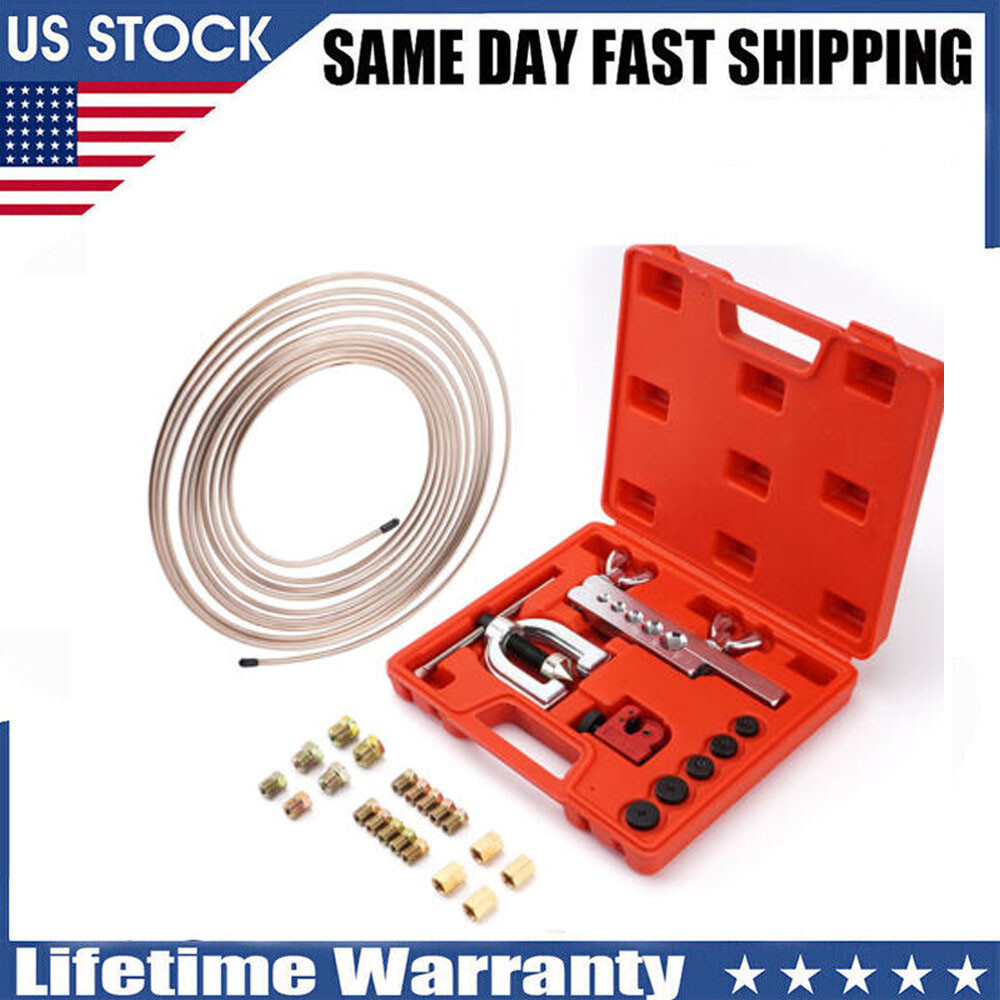 25ft 3/16 Copper Nickel Alloy Brake Line Kit & Double & Single Flaring